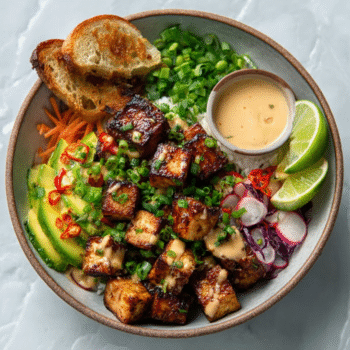 Banh Mi Bowl with Pickled Mango & Tofu