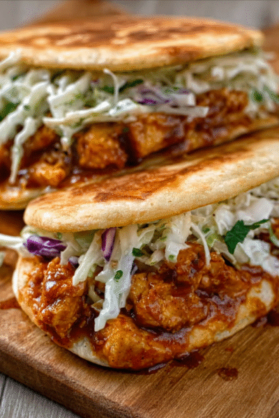 Barbecue Tempeh & Coleslaw Quesadillas