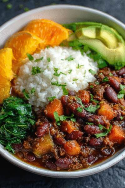Brazilian Feijoada-Inspired Vegan Chili