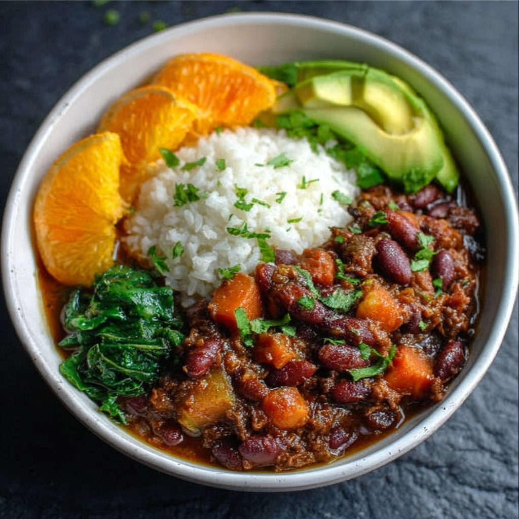 Brazilian Feijoada-Inspired Vegan Chili