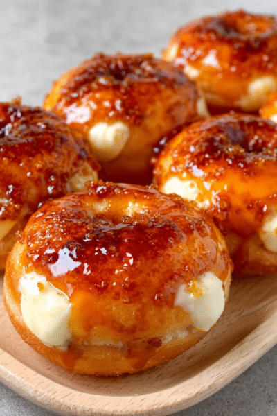Burnt Sugar Crème Brûlée Donuts