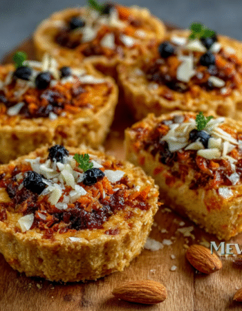 Carrot Cardamom Halva Tart