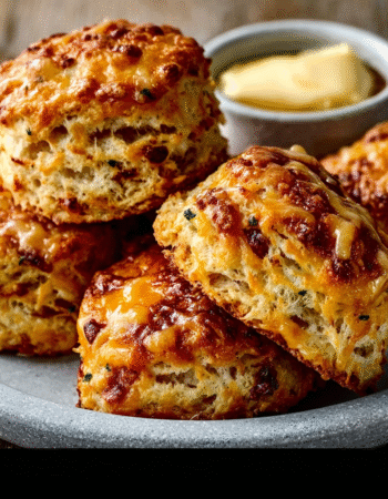 Cheddar Scones with Spiced Honey Butter