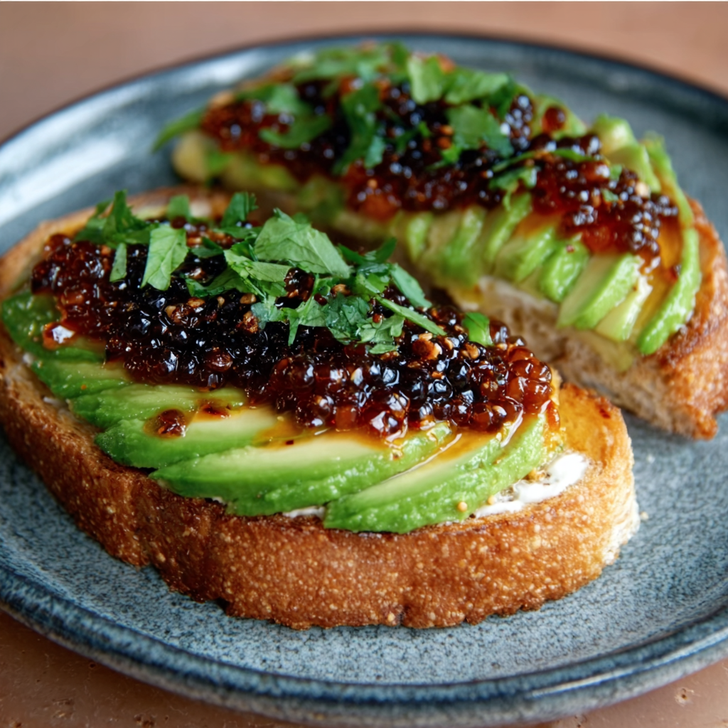 Chili-Maple Caviar & Avocado on Toast