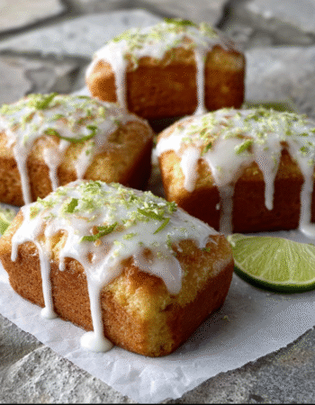 Coconut Lime Mini Loaf Cakes
