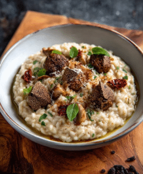 Creamy Rice with Truffle and Wild Mushrooms