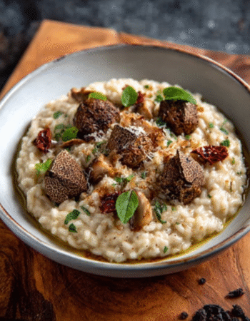 Creamy Rice with Truffle and Wild Mushrooms