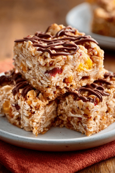 Crispy Cinnamon Ribbon Bars