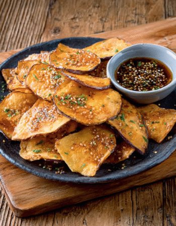 Crispy Eggplant Chips with Honey