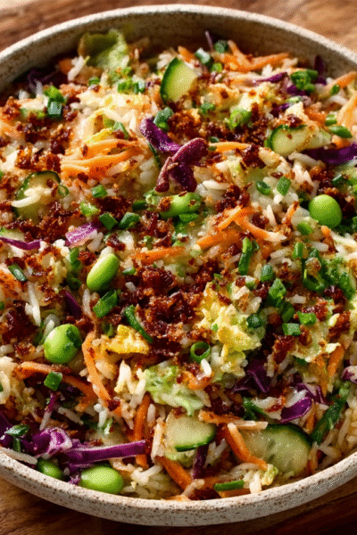 Crunchy Rice Salad