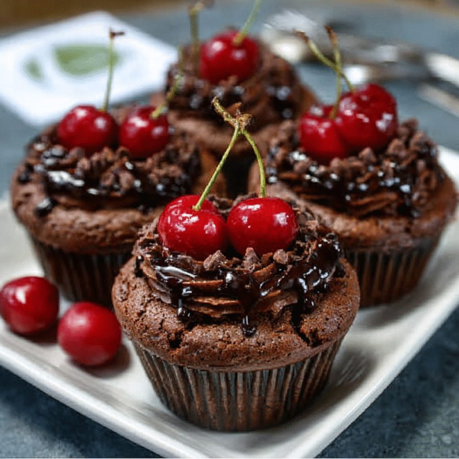 Dark Chocolate Cherry Soufflé Cups: A Cozy Delight! 6 Dark Chocolate Cherry Soufflé Cups