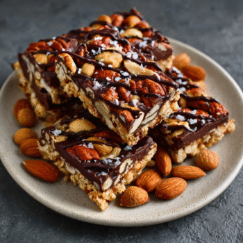Dark Chocolate Sea Salt Nut Bars