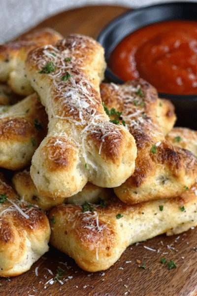 Easy Halloween Breadstick Bones