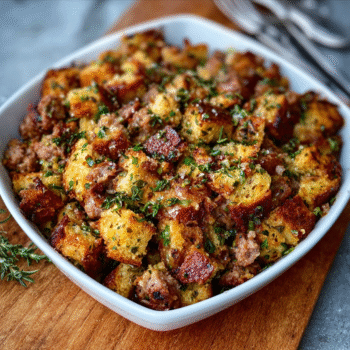Easy Sausage Herb Stuffing Recipe