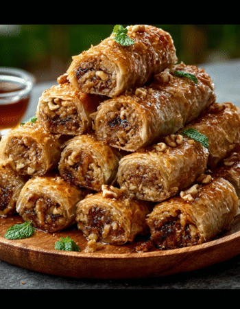 Fig & Walnut Baklava Rolls