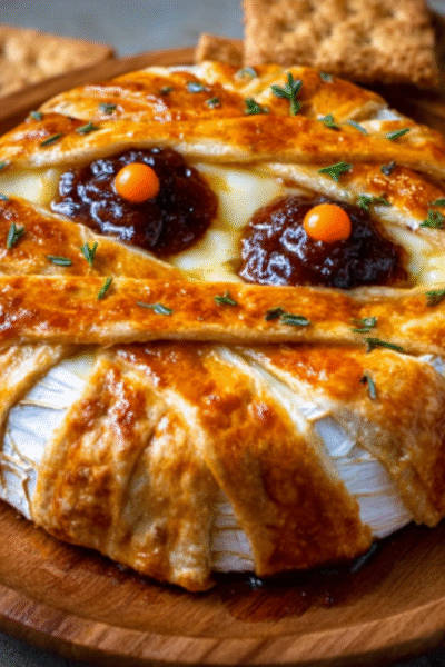 Halloween Bloody Baked Brie
