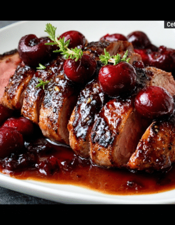 Heavenly Pan Seared Duck Breast with Cherry Sauce