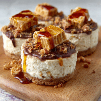 Honeycomb Crunch Cheesecake Bites