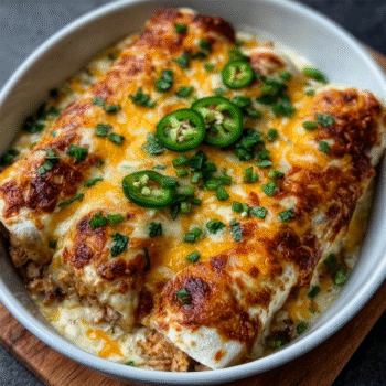 Jalapeño Popper Cheesy Chicken Enchiladas