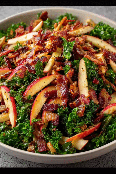 Kale Apple Pancetta Salad