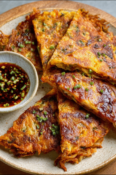 Korean Kimchi Pancake Wraps