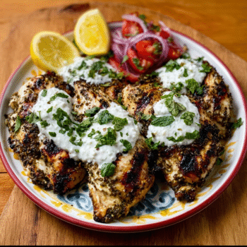 Lebanese Za’atar Grilled Chicken with Sumac Yogurt