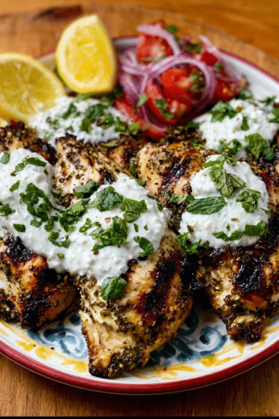 Lebanese Za’atar Grilled Chicken with Sumac Yogurt