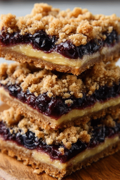 Lemon Blueberry Crumble Bars