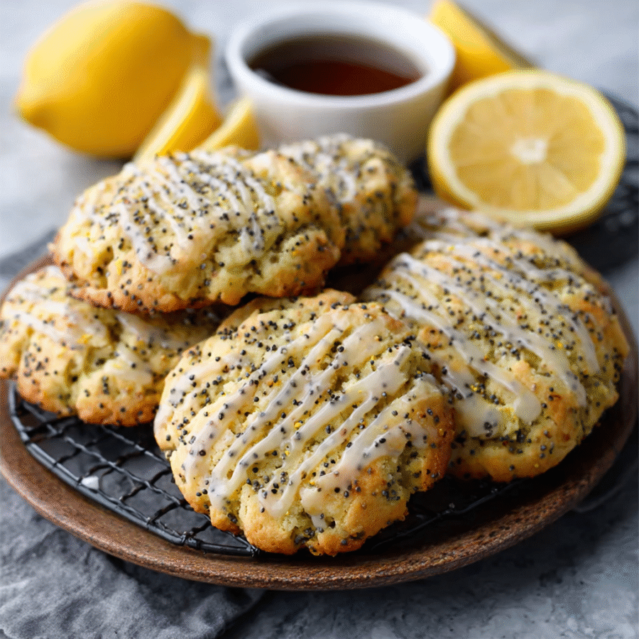 Lemon Poppyseed Olive Oil Cookies