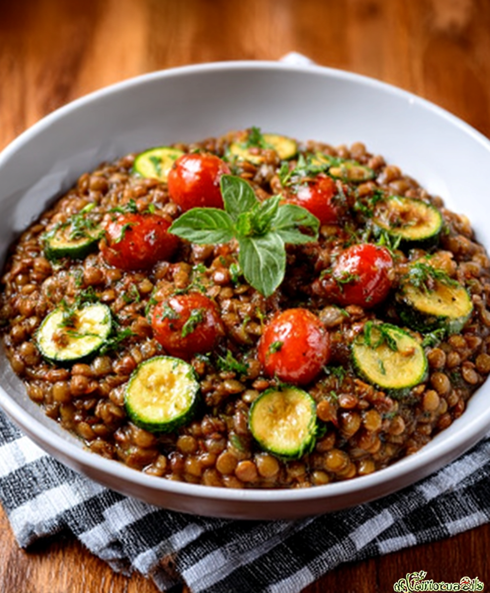 Lentils with Zucchini and Mint