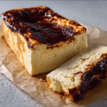 Loaf Pan Basque Cheesecake