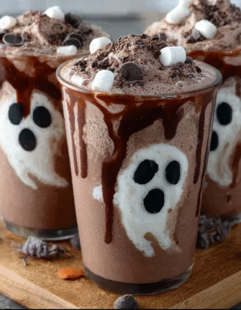 Marshmallow Ghost Chocolate Milk For HALLOWEEN!