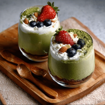 Matcha White Chocolate Mousse
