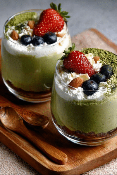 Matcha White Chocolate Mousse