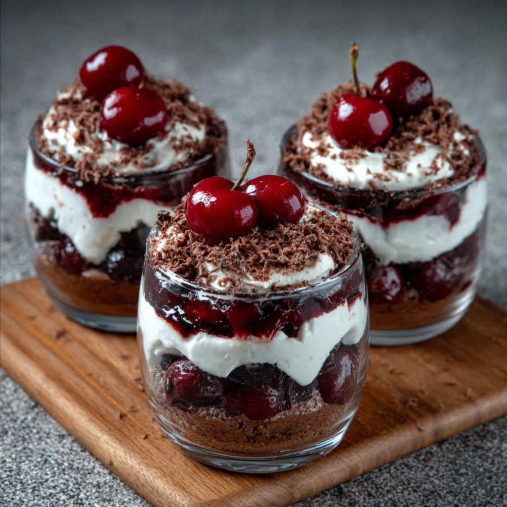 Mini Black Forest Dessert Cups