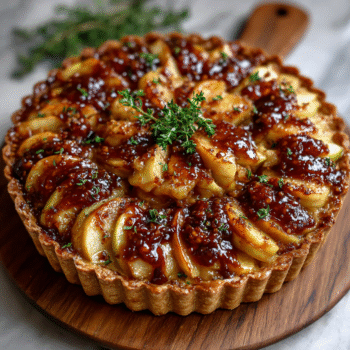 Miso Caramel Apple Tart