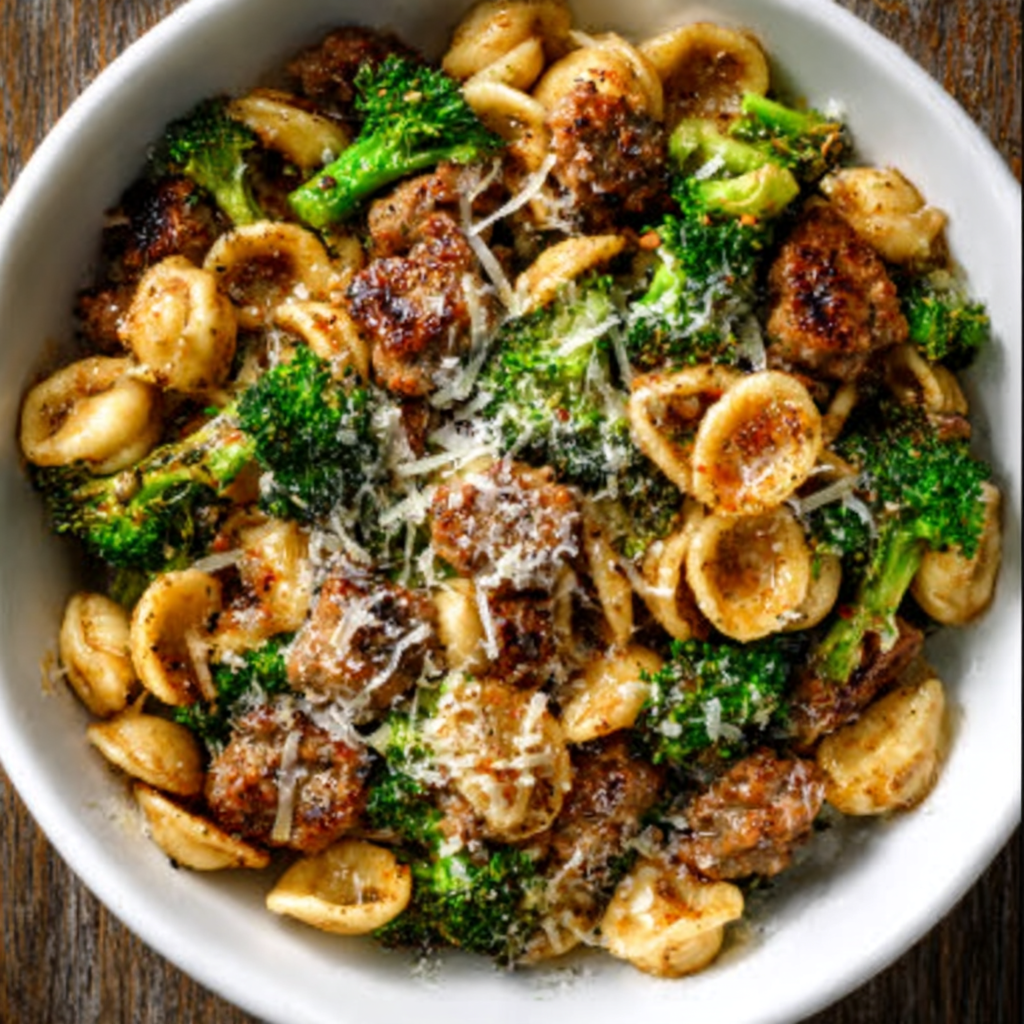 Orecchiette with Sausage and Broccoli