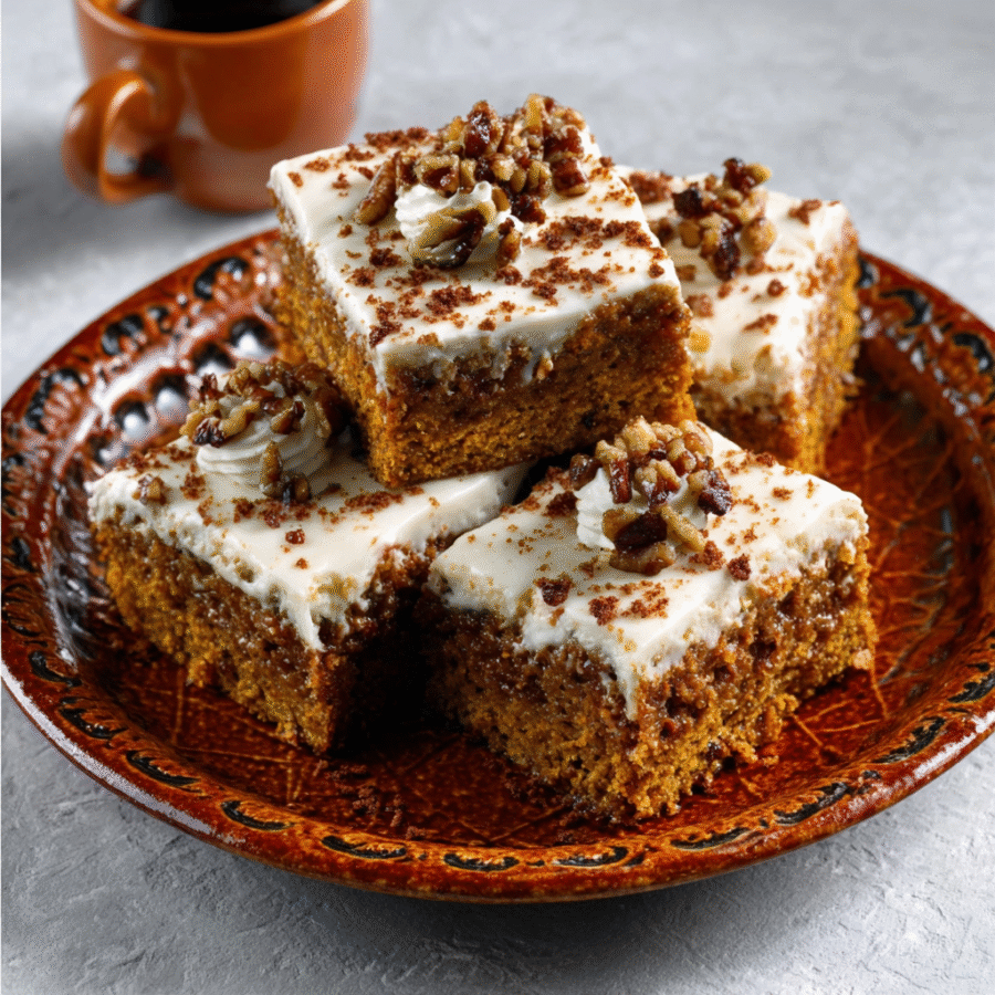 Pumpkin Spice Texas Sheet Cake