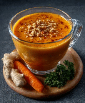Roasted Carrot Soup with Ginger