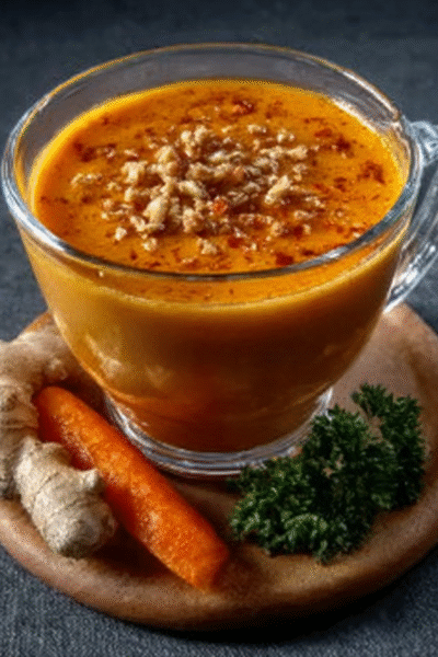 Roasted Carrot Soup with Ginger