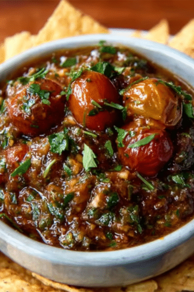 Roasted Cherry Tomato Salsa