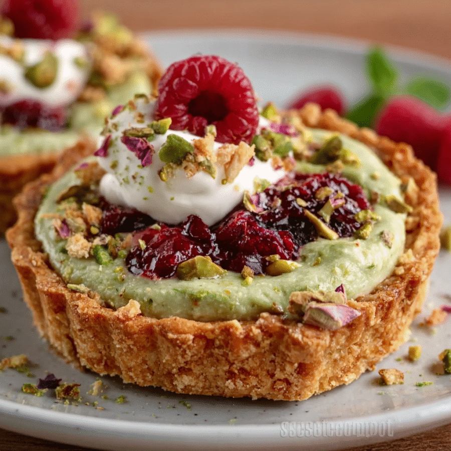 Rose Pistachio Cream Tartlets: A Delightful Treat! 5 Rose Pistachio Cream Tartlets