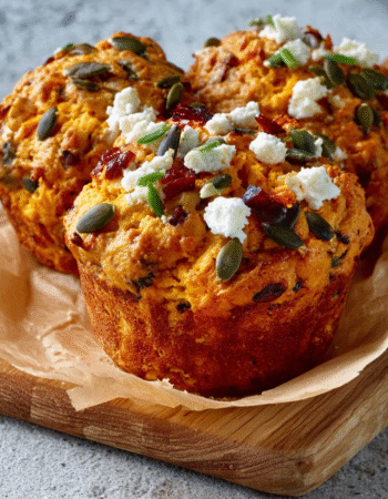 Savory Pumpkin & Feta Muffins