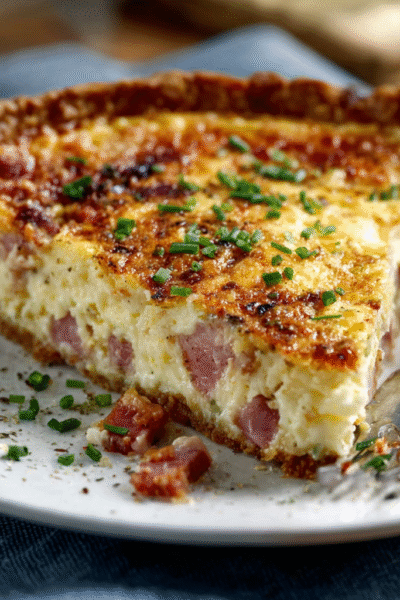 Secret Ingredient Ham & Swiss Quiche