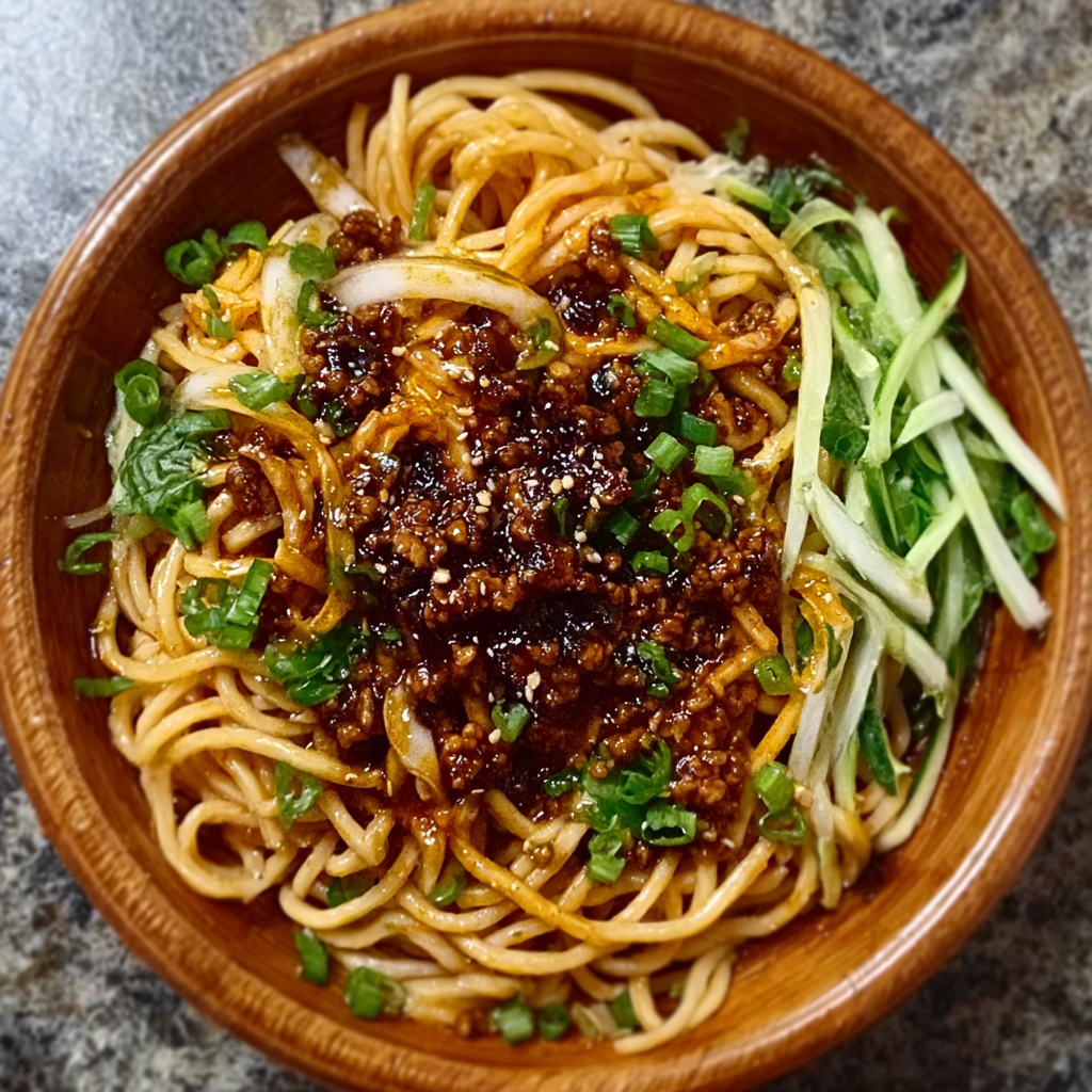 Sichuan-Inspired Cold Noodles with Sesame-Tahini Sauce