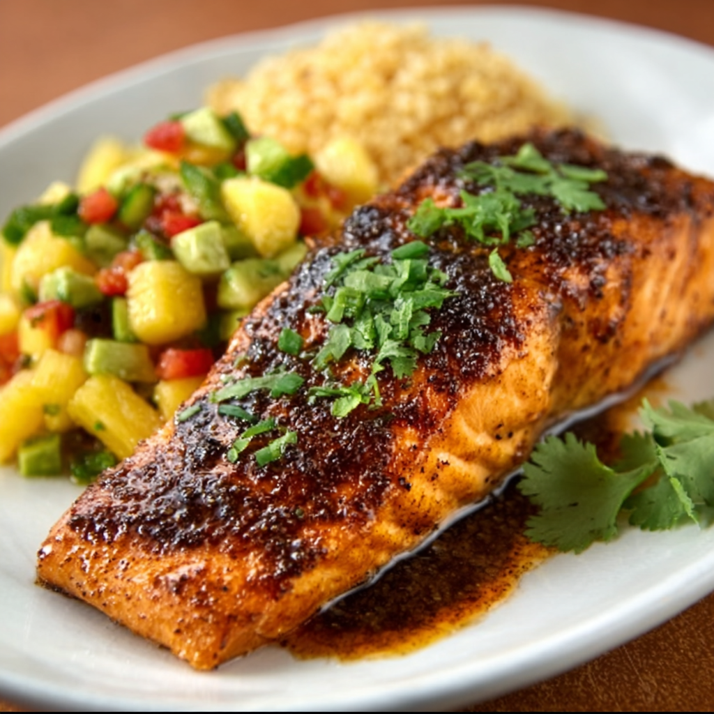 Southwestern Maple Glazed Salmon