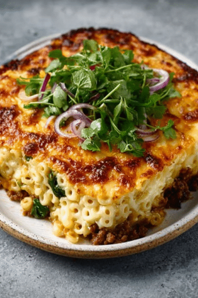 Spiced Lamb and Eggplant Greek Pastitsio