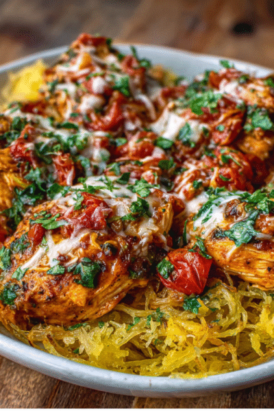 Tuscan Chicken and Spaghetti Squash