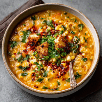 Vegan Sweet Corn & Miso Chowder