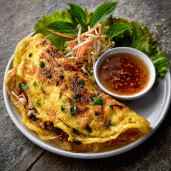 Vietnamese Pho-Style Banh Xeo Pancakes